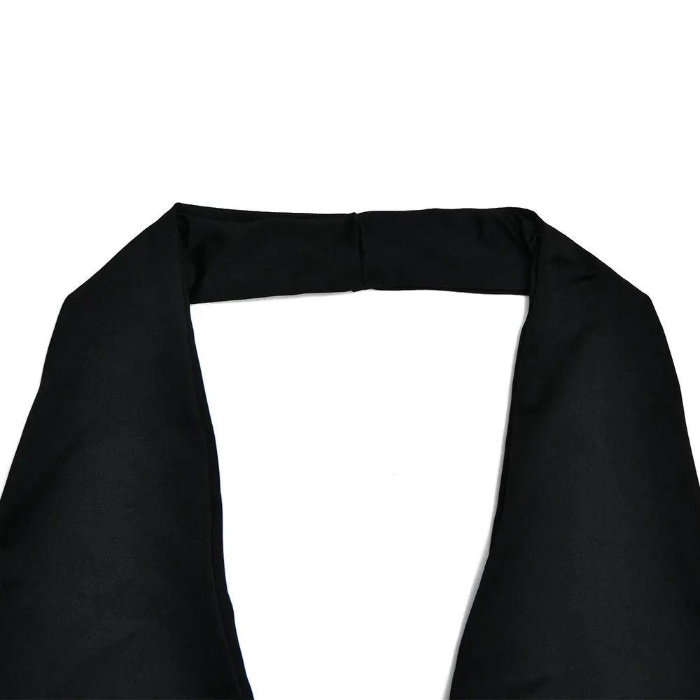 Elegant Stitching Halter Backless Fishtail Dress For Women