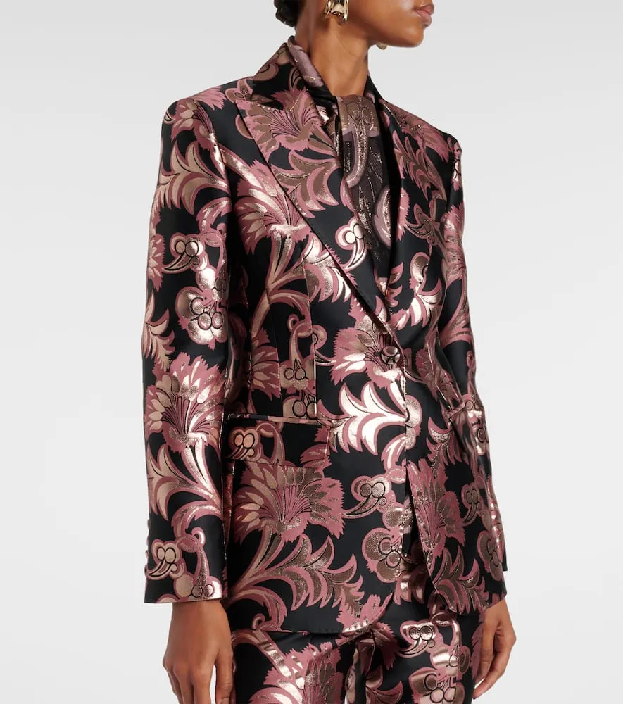 Etro Floral jacquard blazer