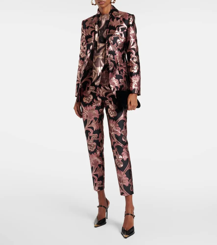 Etro Floral jacquard blazer