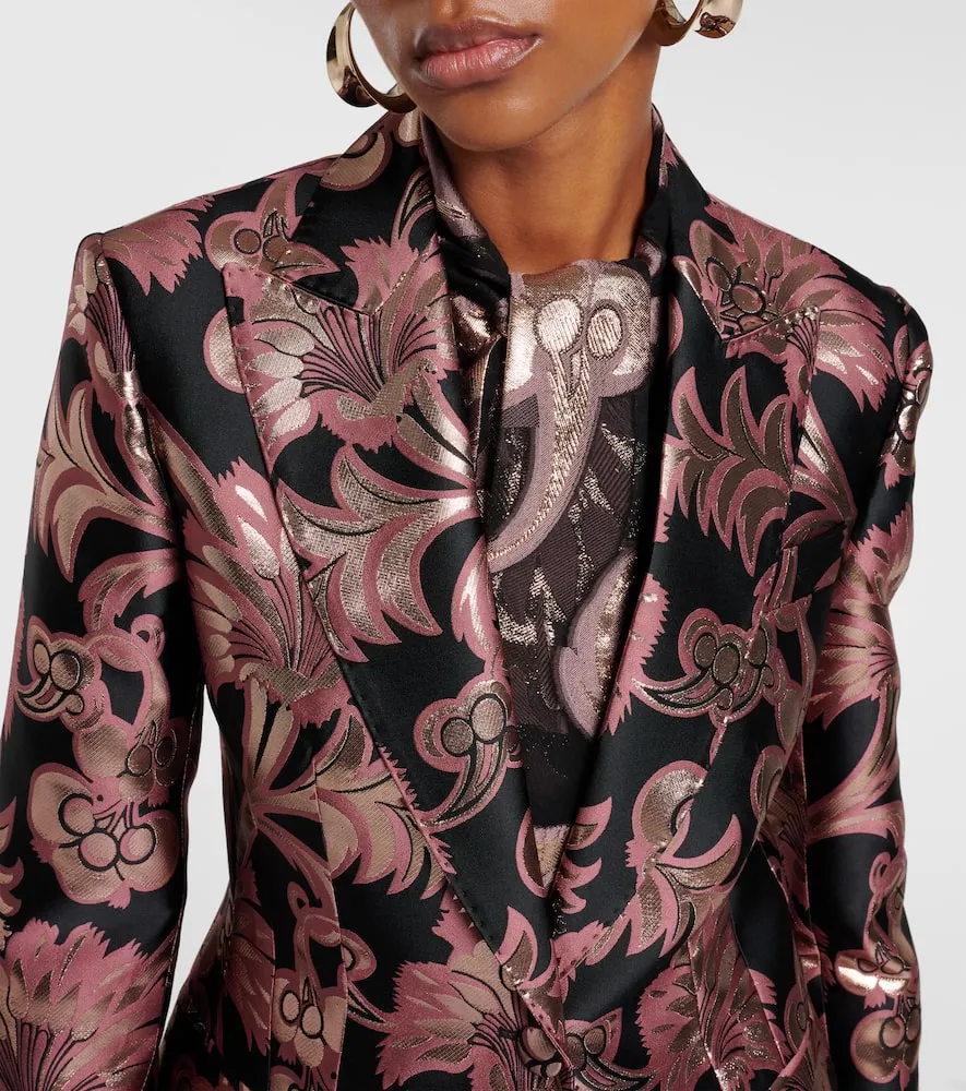 Etro Floral jacquard blazer