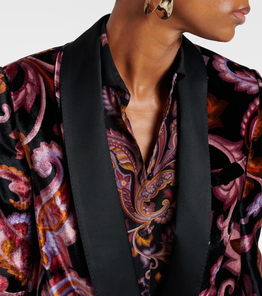 Etro Paisley velvet blazer