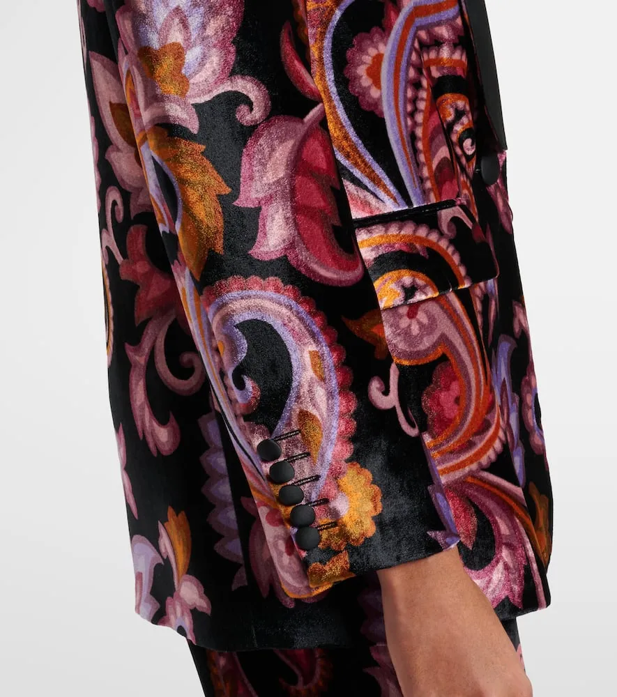 Etro Paisley velvet blazer