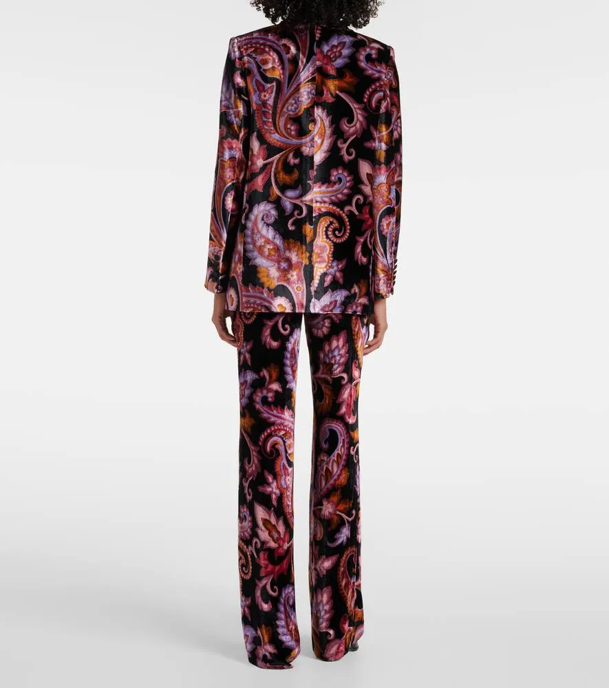 Etro Paisley velvet blazer