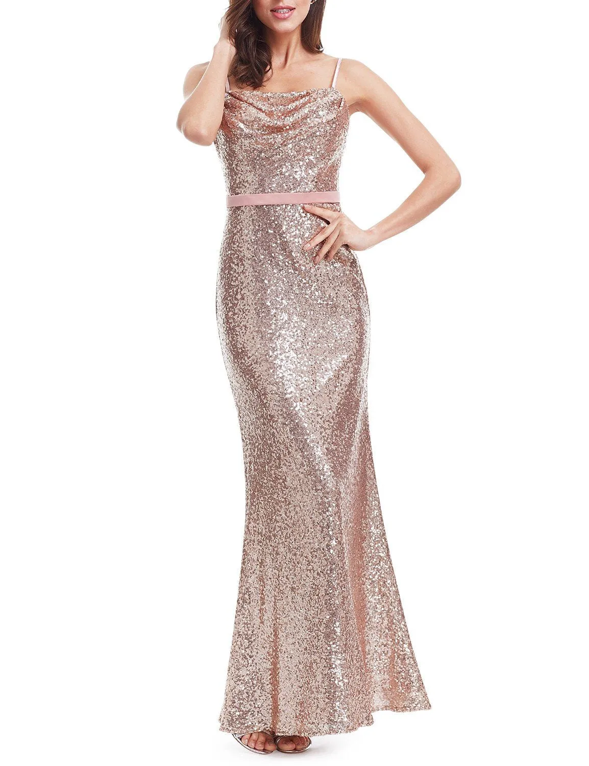 Ever-Pretty Women'S Elegant Shoulder-Straps Long Evening Party Dress EP07087