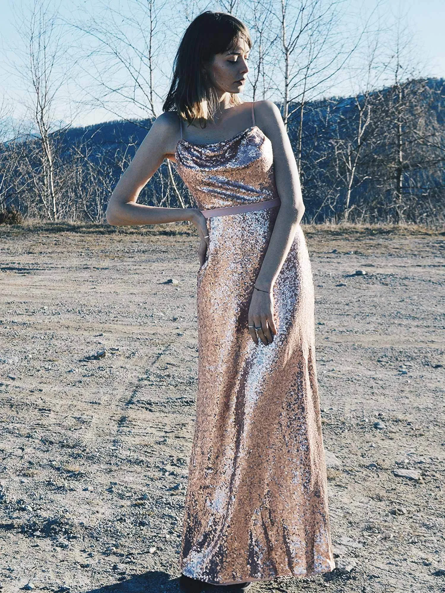 Ever-Pretty Women'S Elegant Shoulder-Straps Long Evening Party Dress EP07087