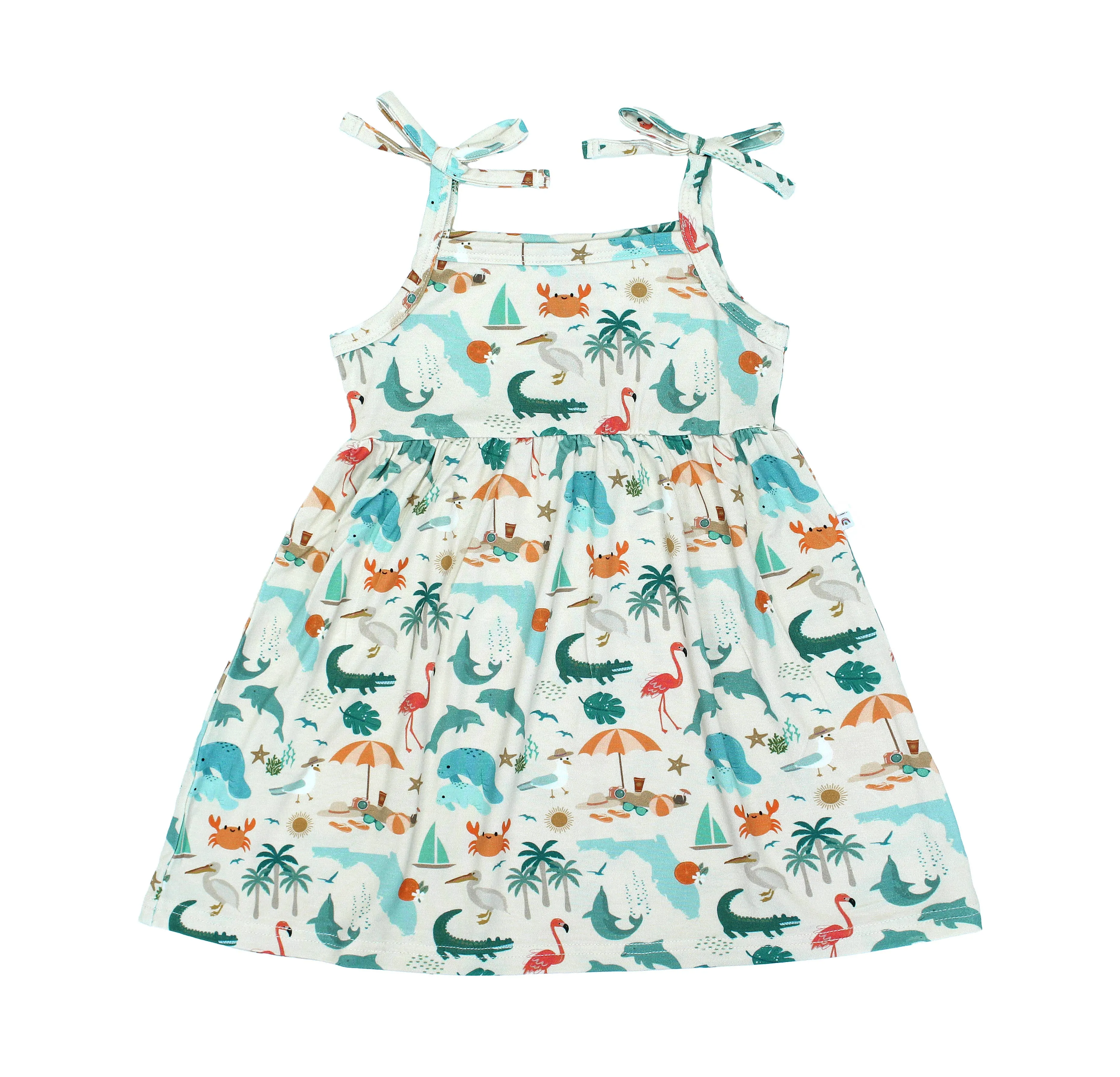 Explore Florida Souvenir Bamboo Kids Sundress