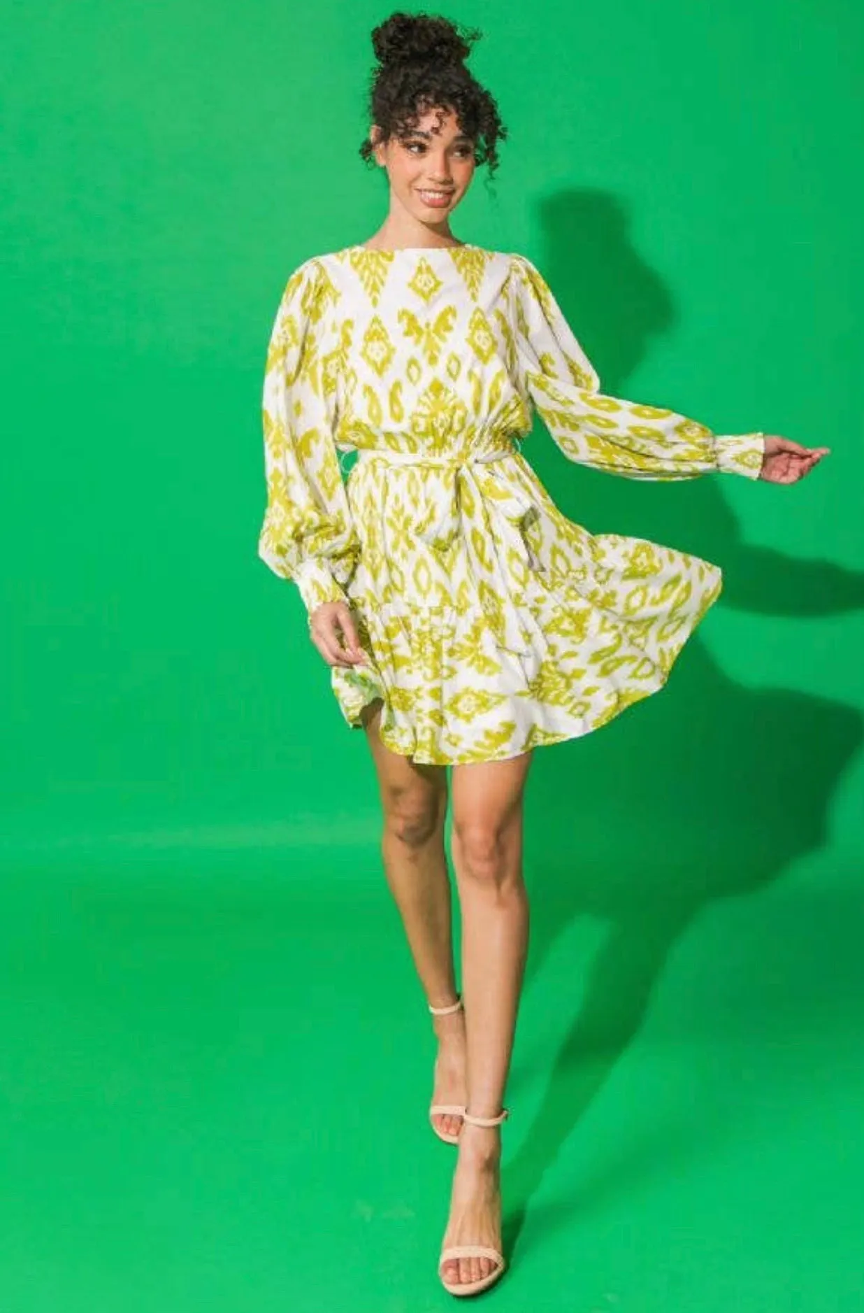 Feeling Lime Mini Dress