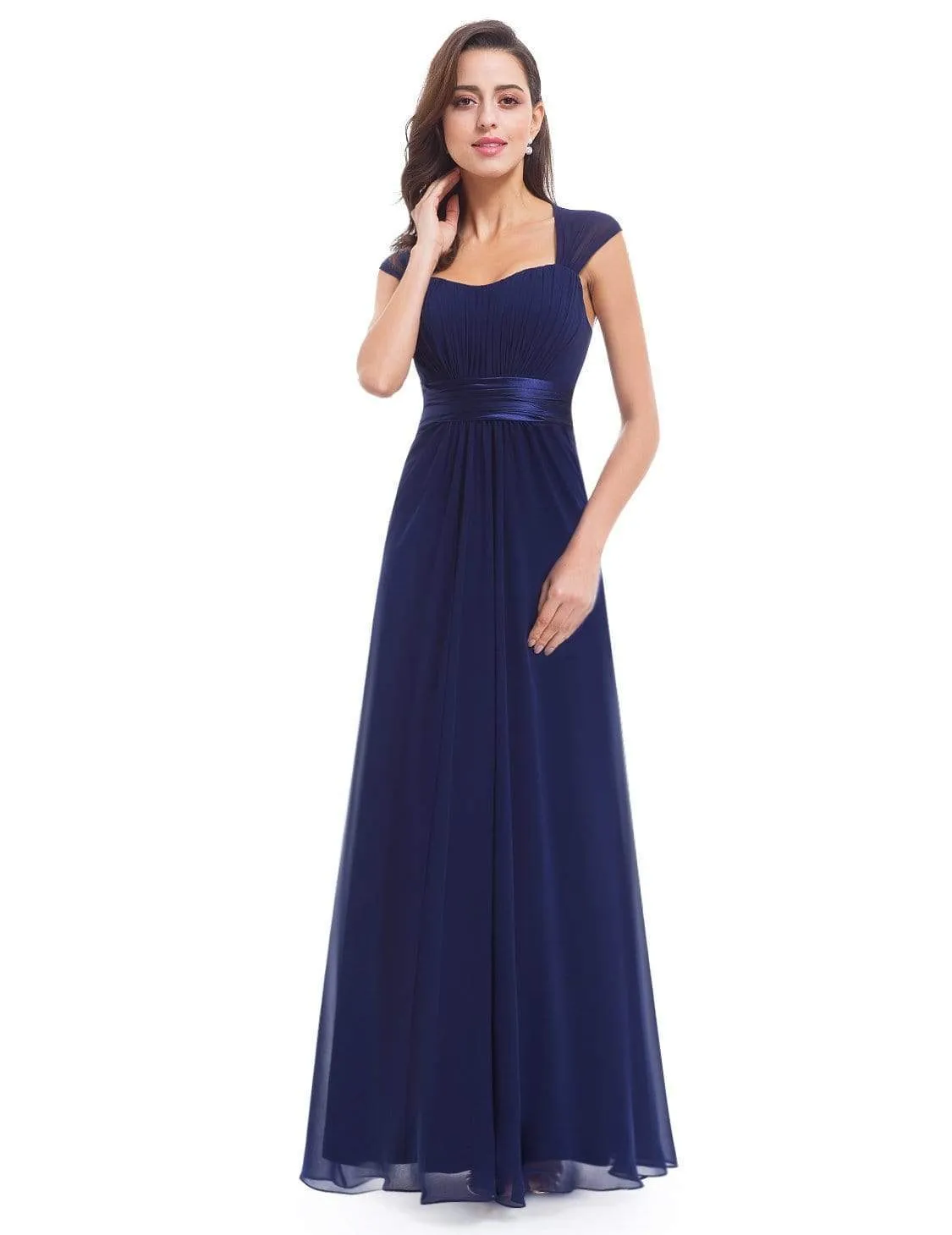 Floor Length Sweetheart Neckline Evening Dresses with Empire Waist