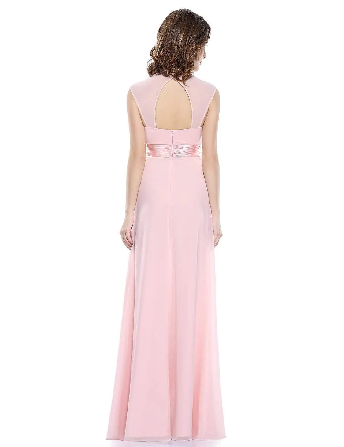 Floor Length Sweetheart Neckline Evening Dresses with Empire Waist