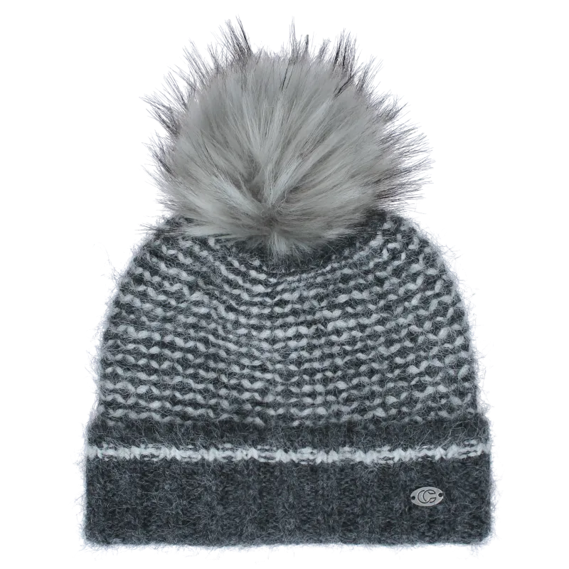 Fluff Beanie with Pom Pom