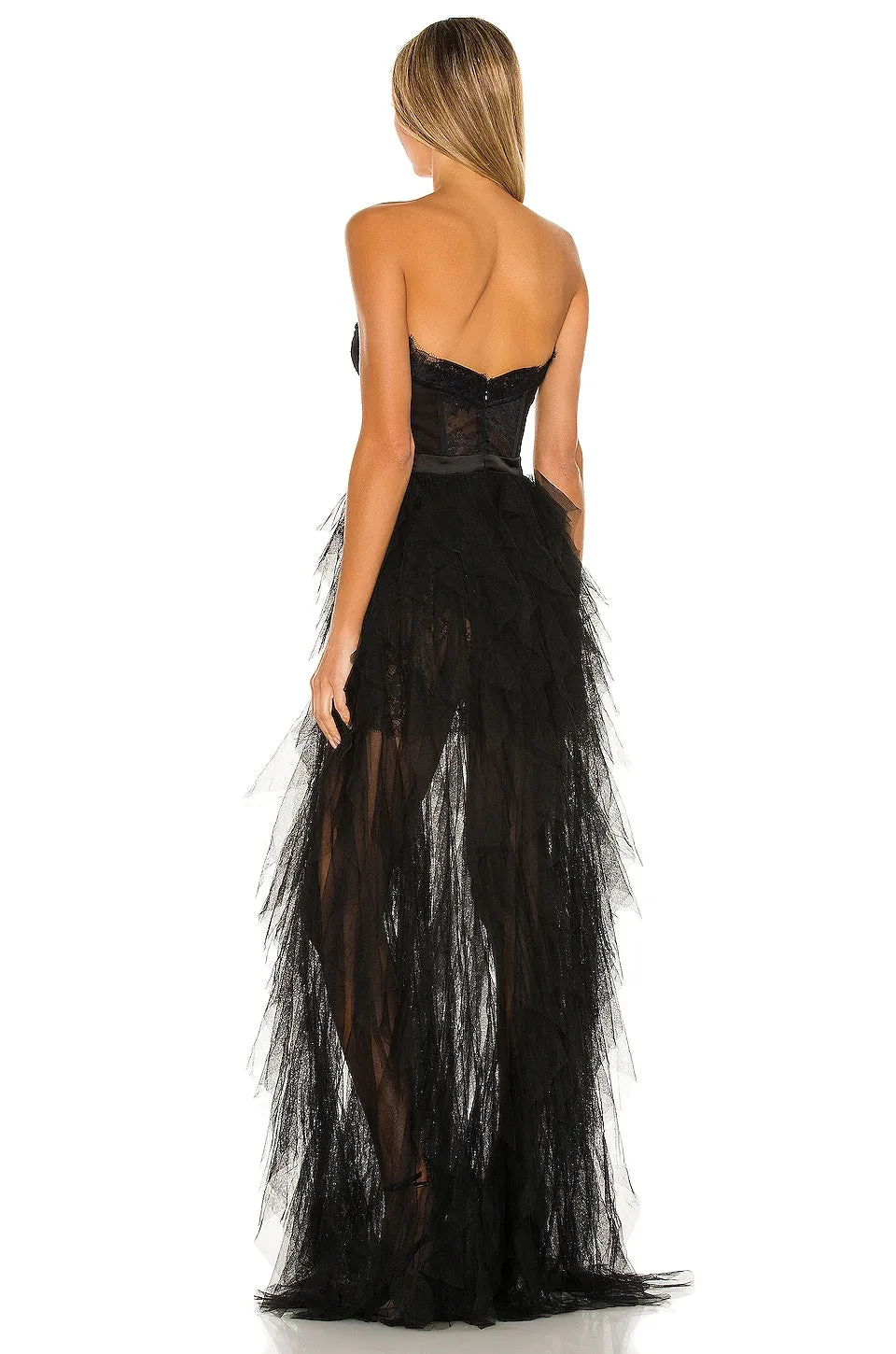 For Love & Lemons X REVOLVE Bustier Gown Dress, Black