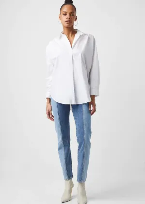 French Connection Rhodes Popover Shirt-Linen White