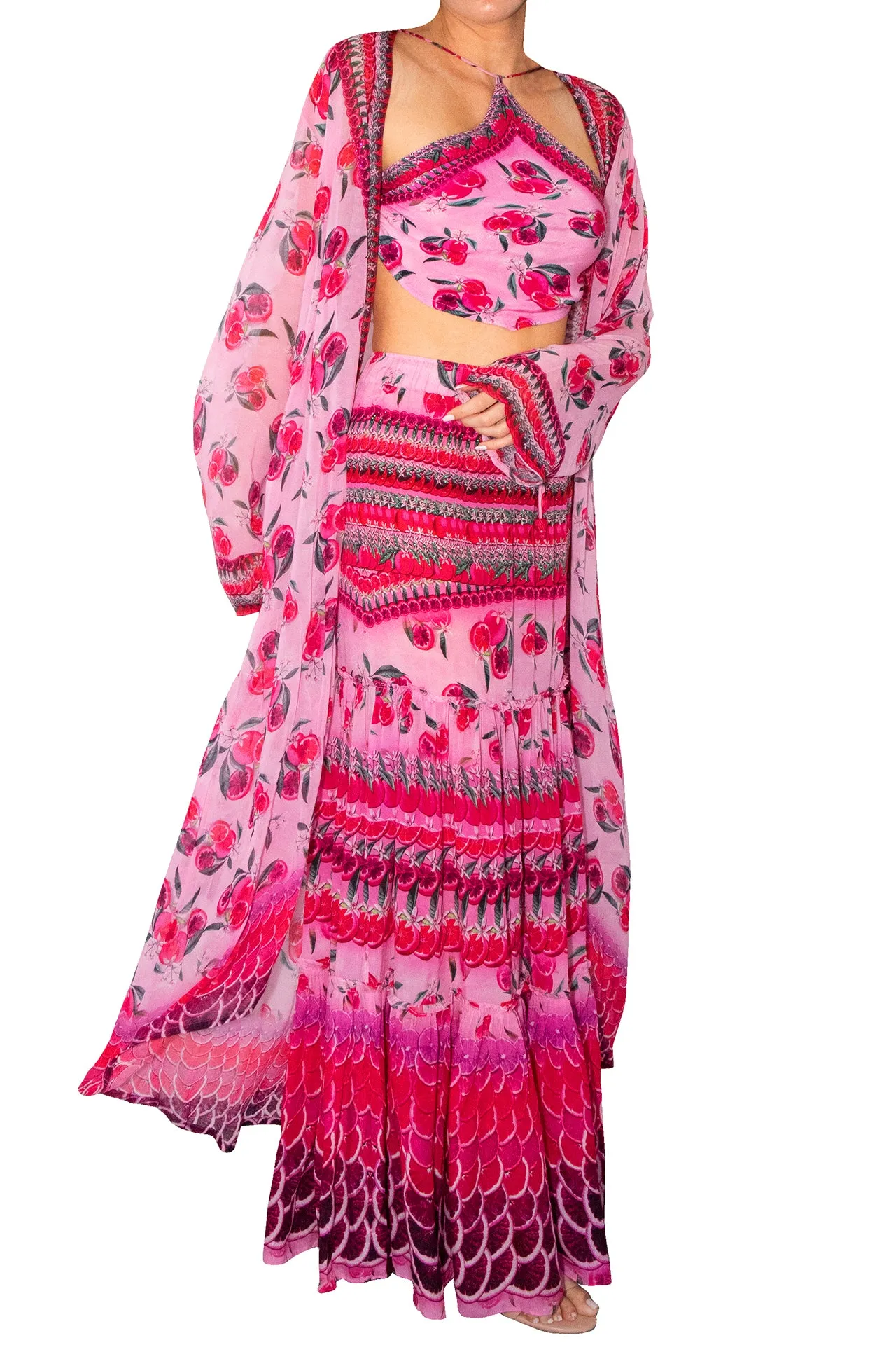 Fuchsia Womens Beach Kaftan