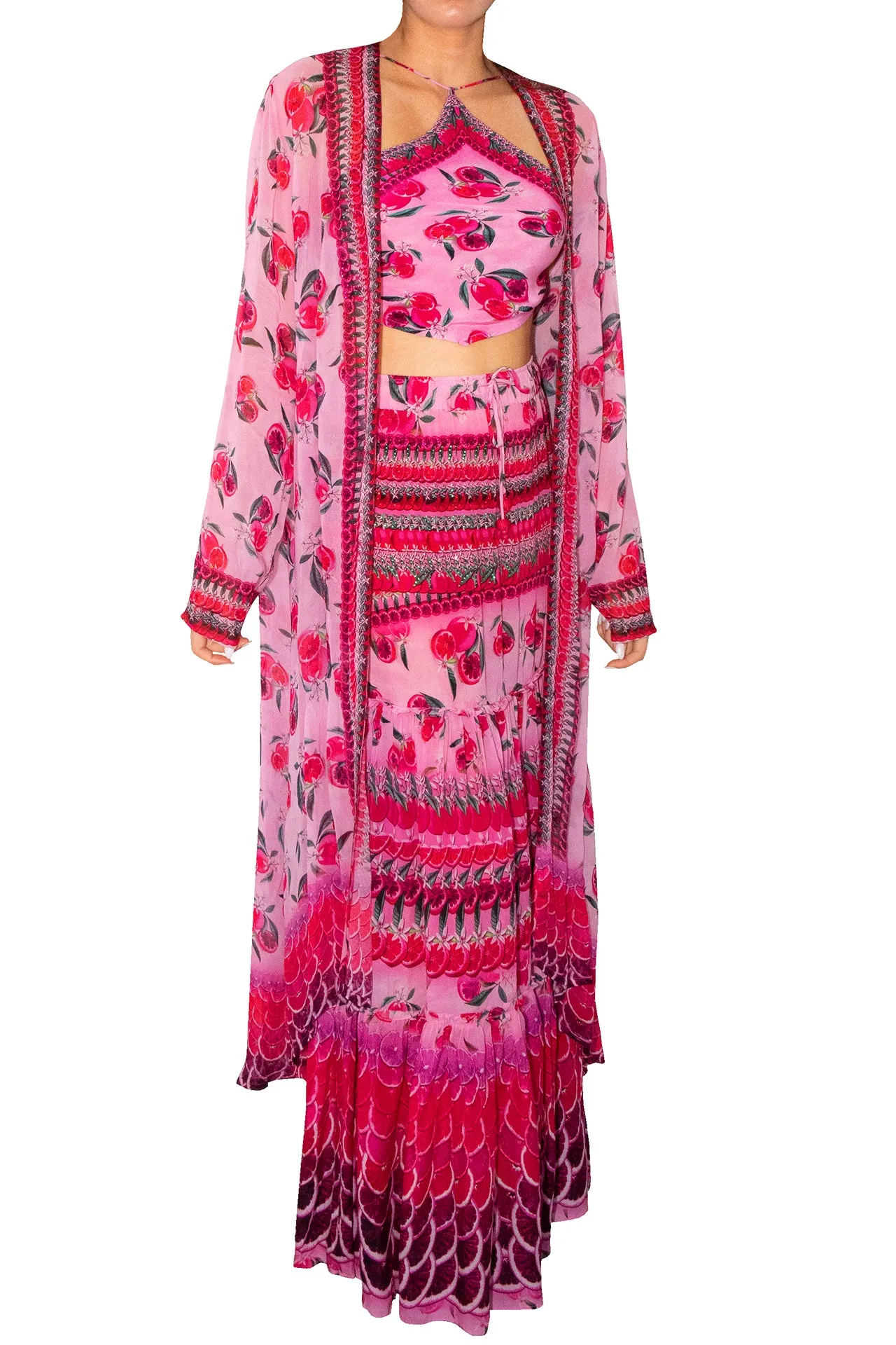 Fuchsia Womens Beach Kaftan