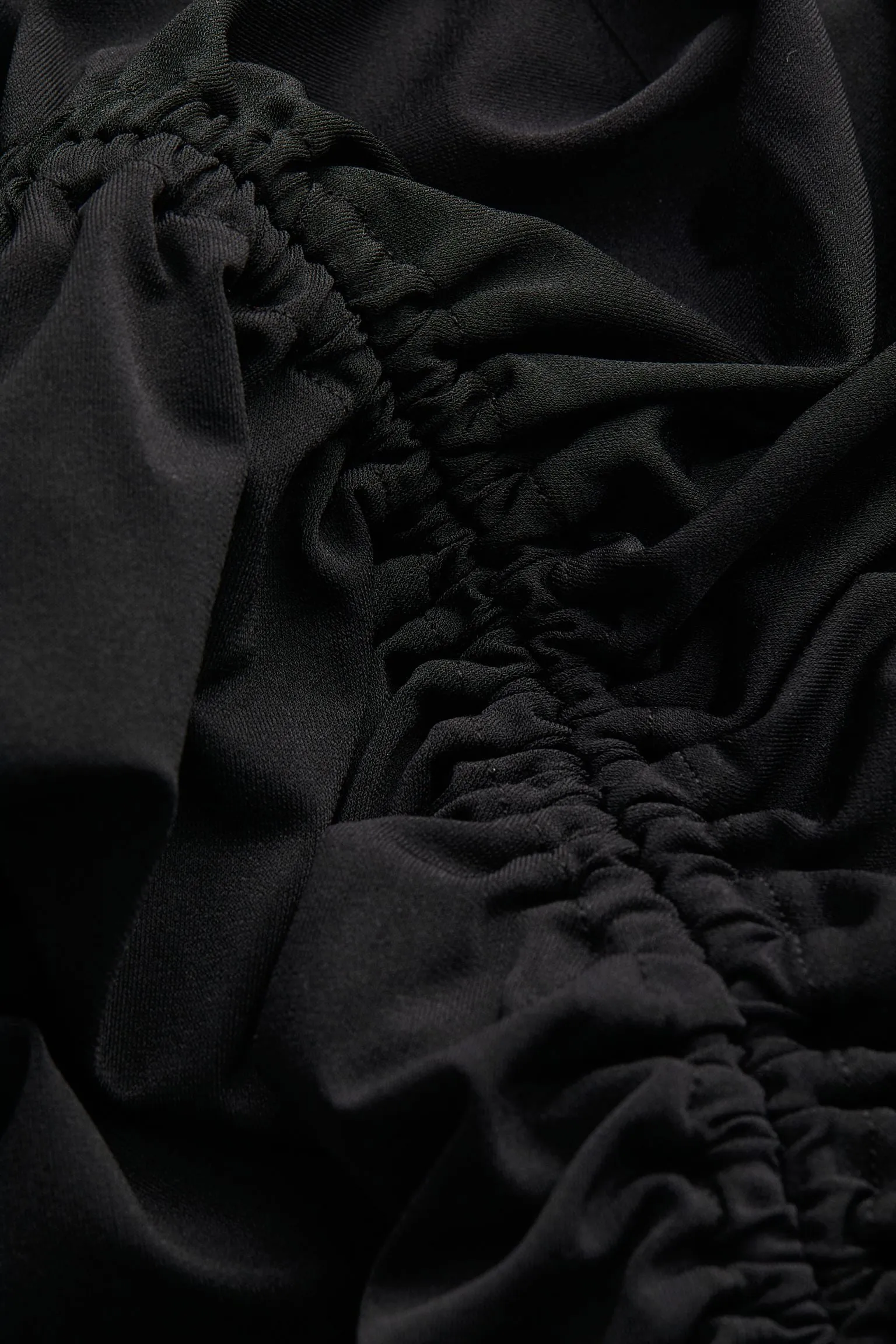 H&M Oversized One-shoulder dress, black