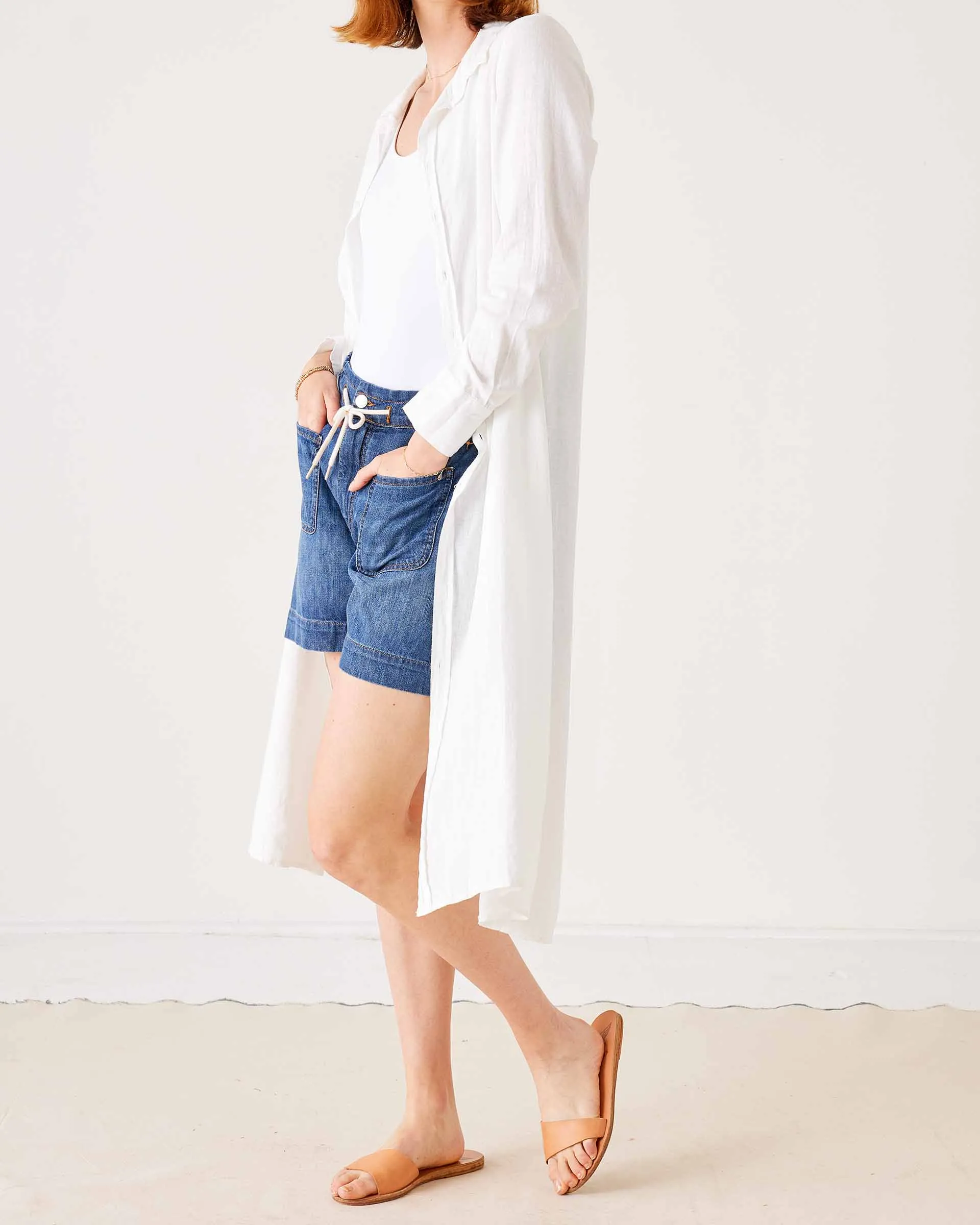 Hermosa Linen Shirt Dress