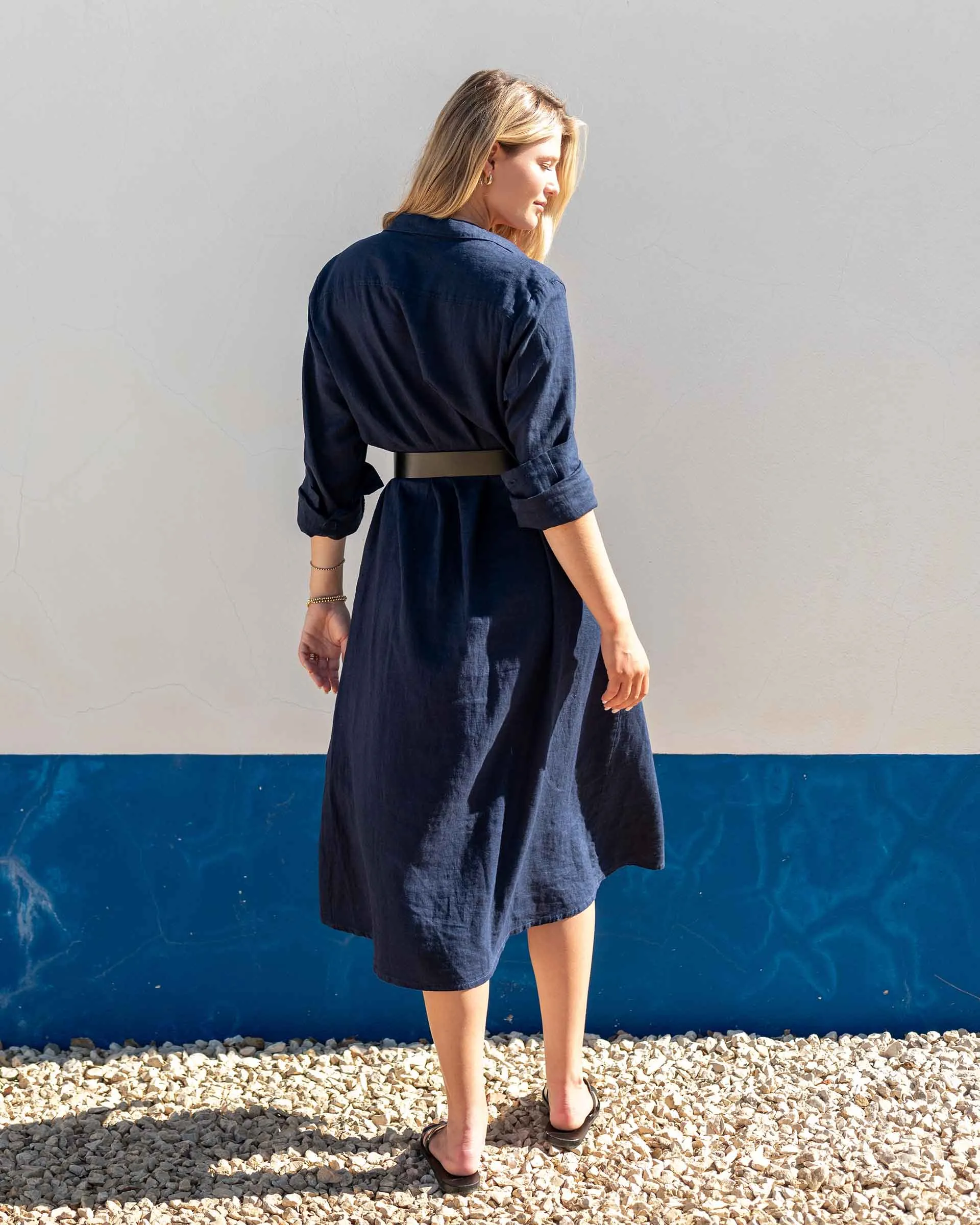 Hermosa Linen Shirt Dress