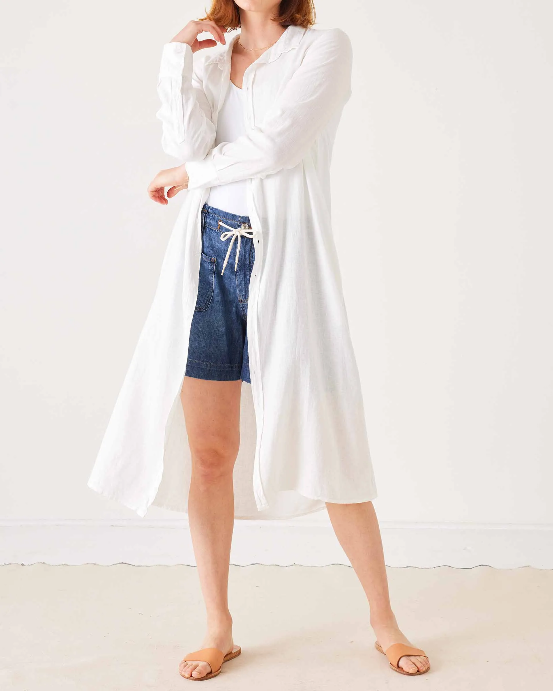 Hermosa Linen Shirt Dress