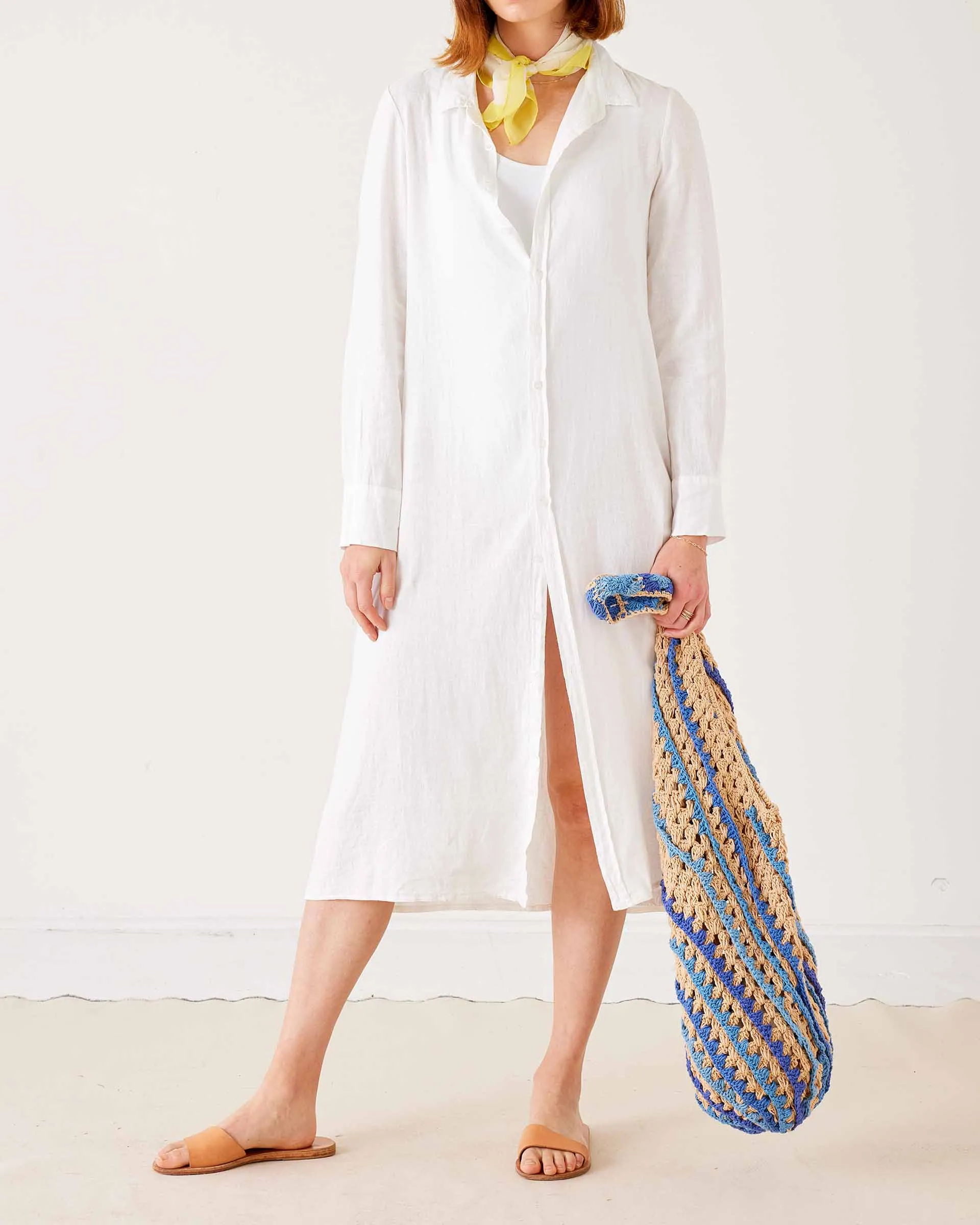 Hermosa Linen Shirt Dress
