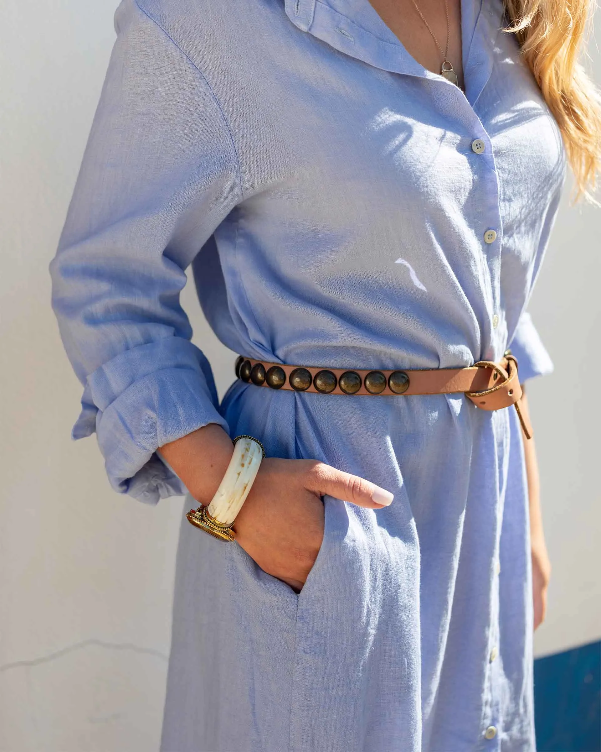 Hermosa Linen Shirt Dress