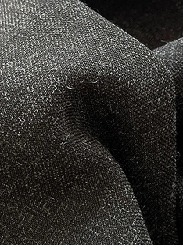 High Waisted Loose Pleated Split-Joint Suit Pants Trousers
