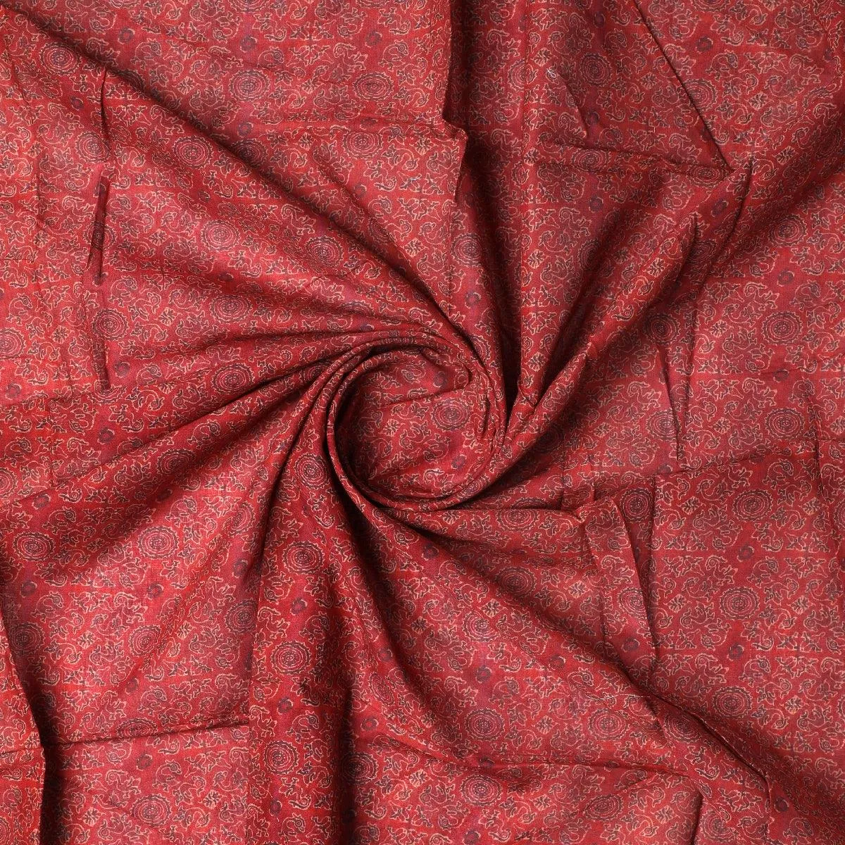 Innovative Birds Brown Colour Digital Printed Fabric - Cotton