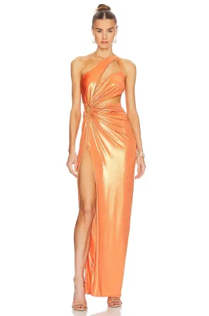 Jngelique Mahala dress, Metallic Orange