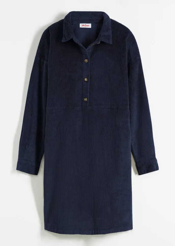 John Baner Jeanswear Stretch Corduroy Dress, Blue