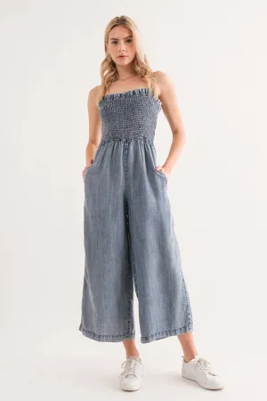 Jordan Wide Leg Tencel Jumpsuit