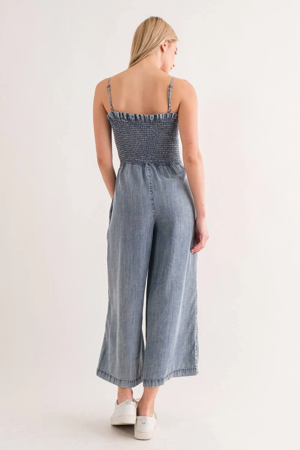 Jordan Wide Leg Tencel Jumpsuit