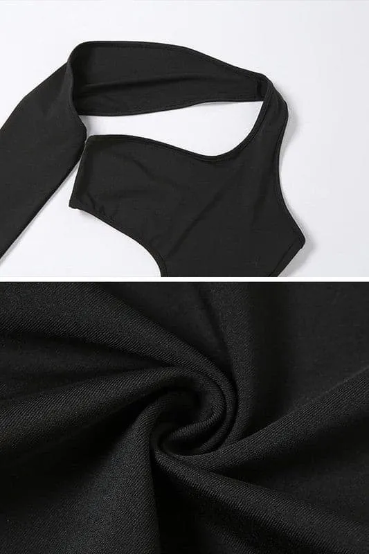 JY196 Cutout One Sleeve Rompers