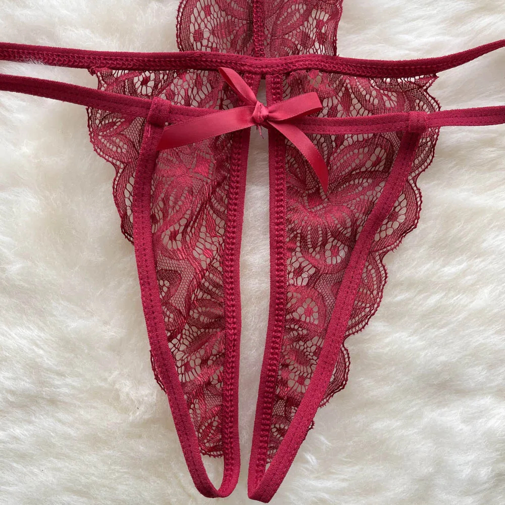 Lace See-through High-cut One-piece