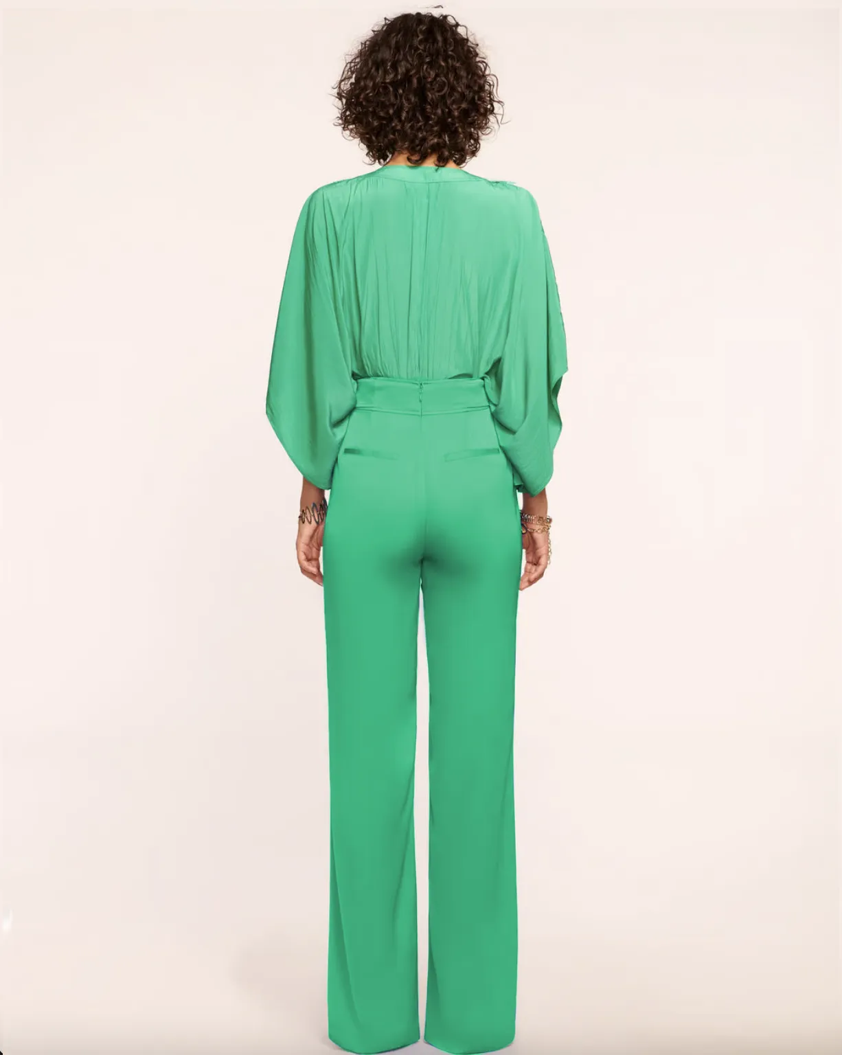 Leanna Wide Leg Pant - Sea Green