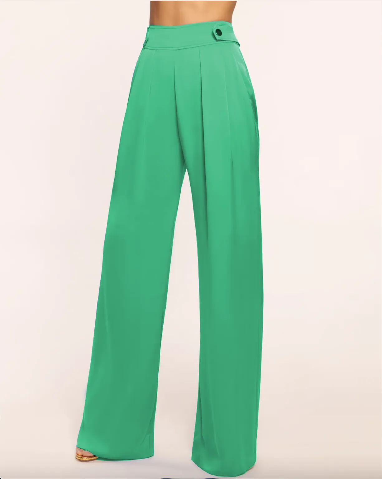 Leanna Wide Leg Pant - Sea Green