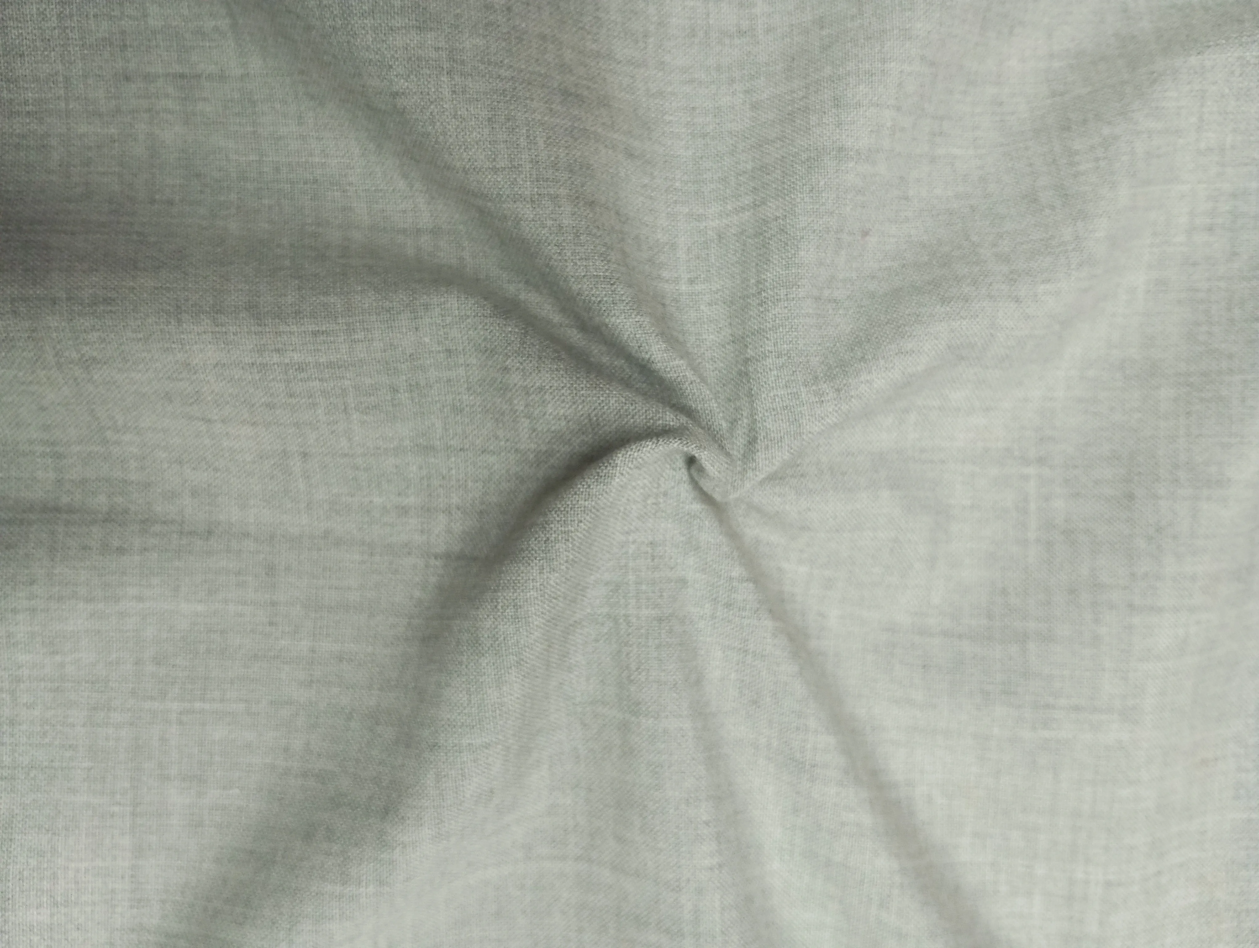 Light Gray Plain Cotton Yarn Dyed Fabric