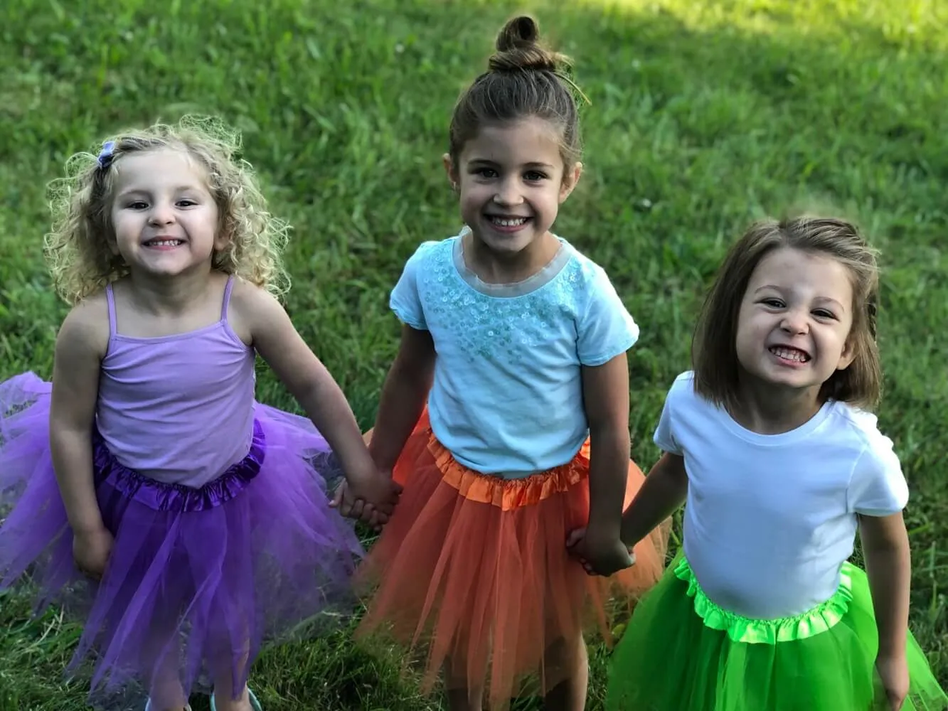 Lime Green Tutu Skirt - Kids Size 3-Layer Tulle Basic Ballet Dance Costume Tutus for Girls