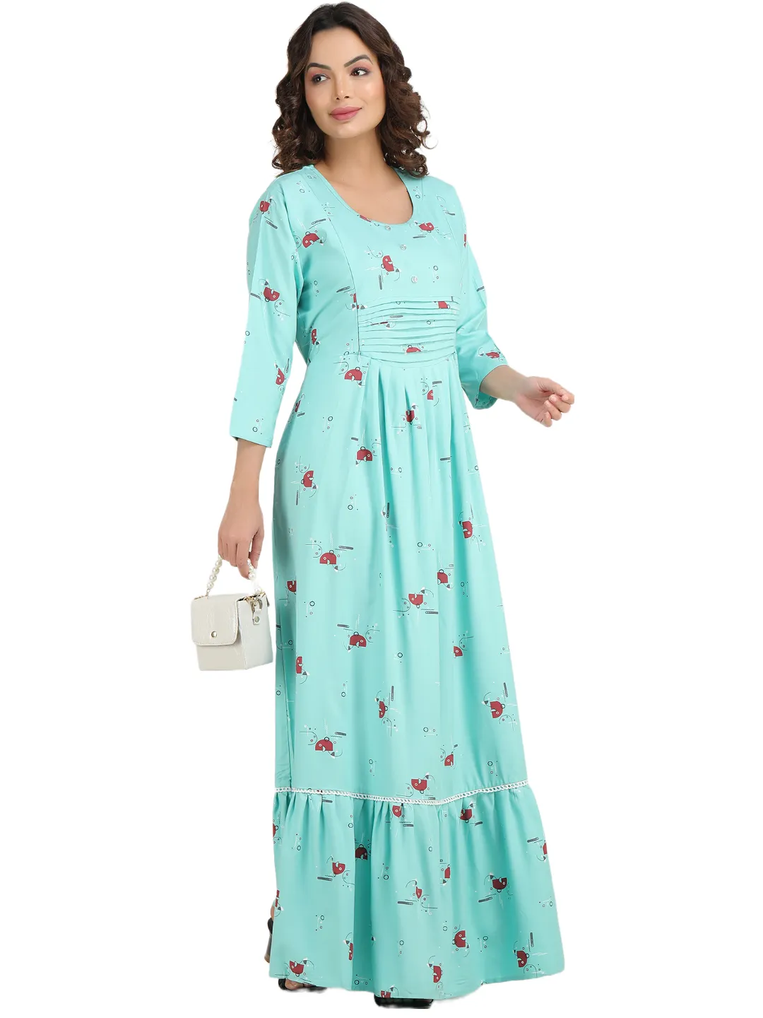 Maternity Dress with Smiley print
