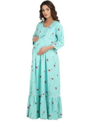 Maternity Dress with Smiley print