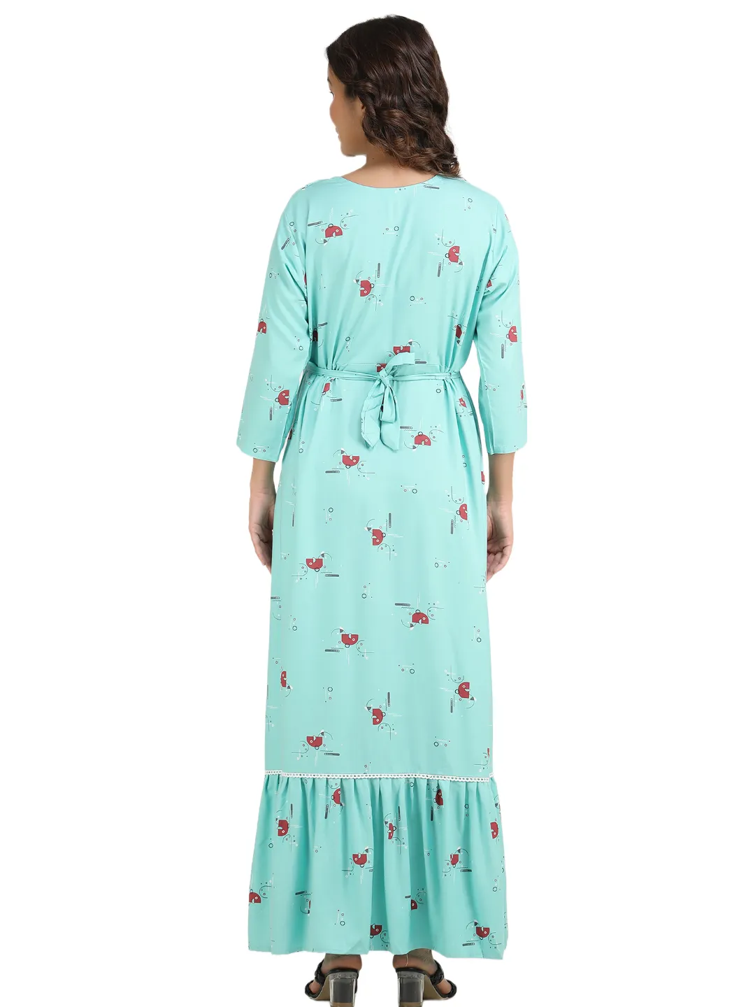 Maternity Dress with Smiley print