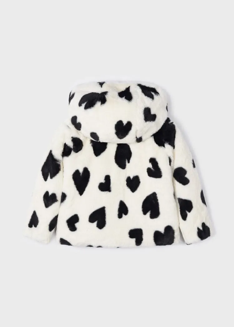 Mayoral Faux Fur Hooded Coat