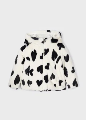Mayoral Faux Fur Hooded Coat