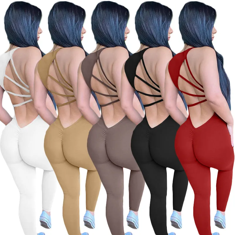 MB FASHION OUTFIT BACKLESS JUMPSUITS 669T