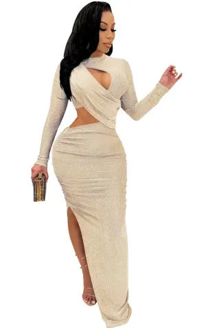 MB FASHION SPARKLE GLITTER MAXI DRESS MB5550 PRE-ORDER