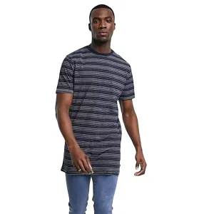 Men's chest pocket Striped T-Shirt,Navy
