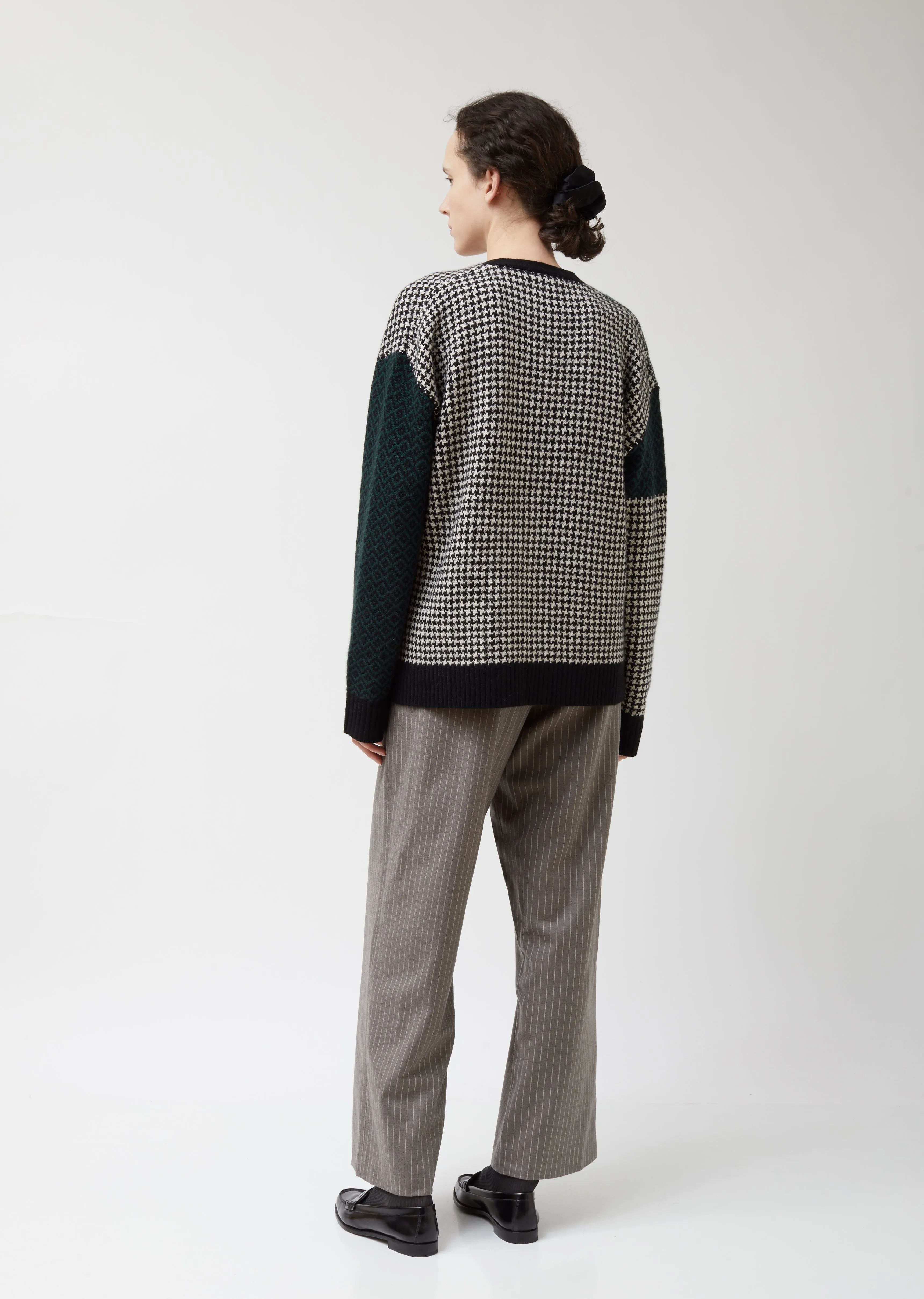 Merino Wool Combo Cardigan