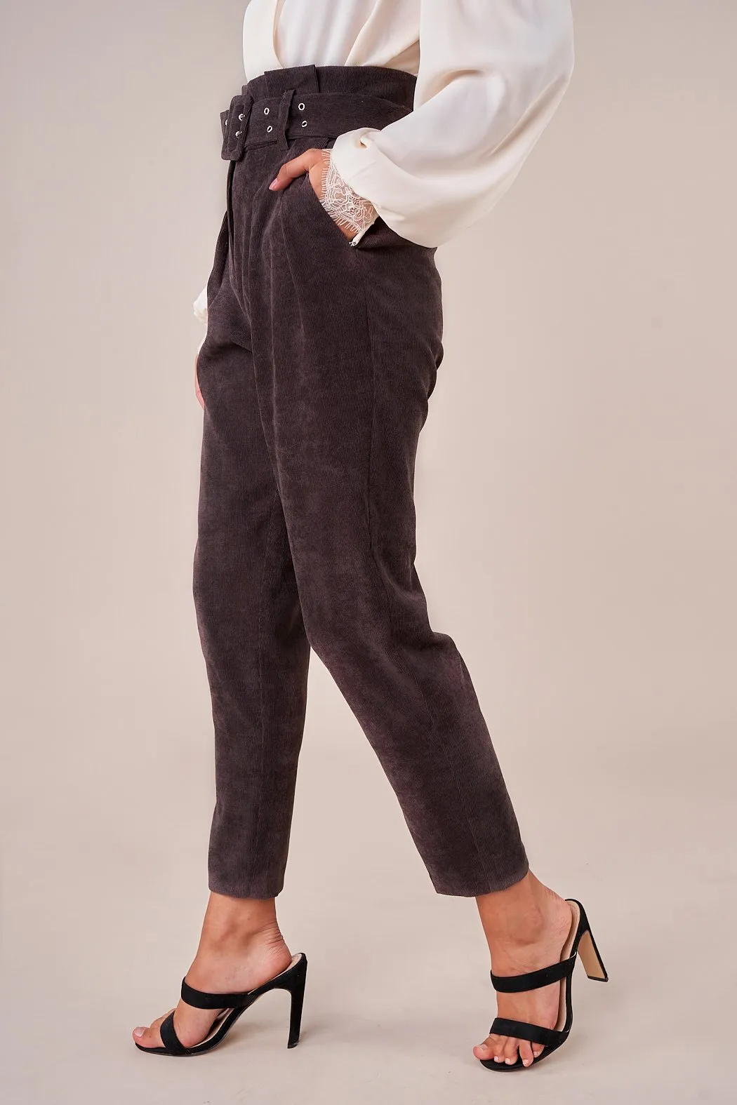 Mickie High Waisted Corduroy Pants