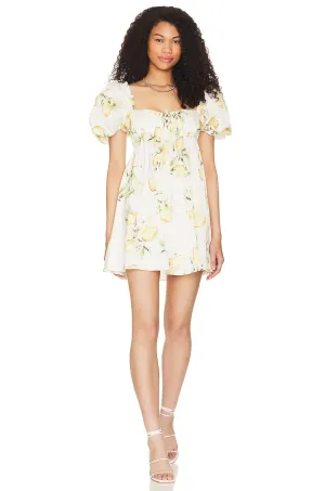 Mini dress For Love & Lemons Candice, yellow