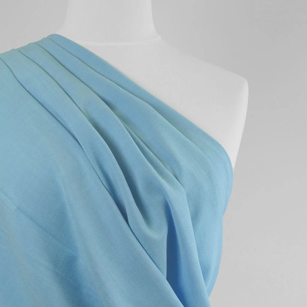 Mons - Celestial Blue Viscose Linen Woven Fabric