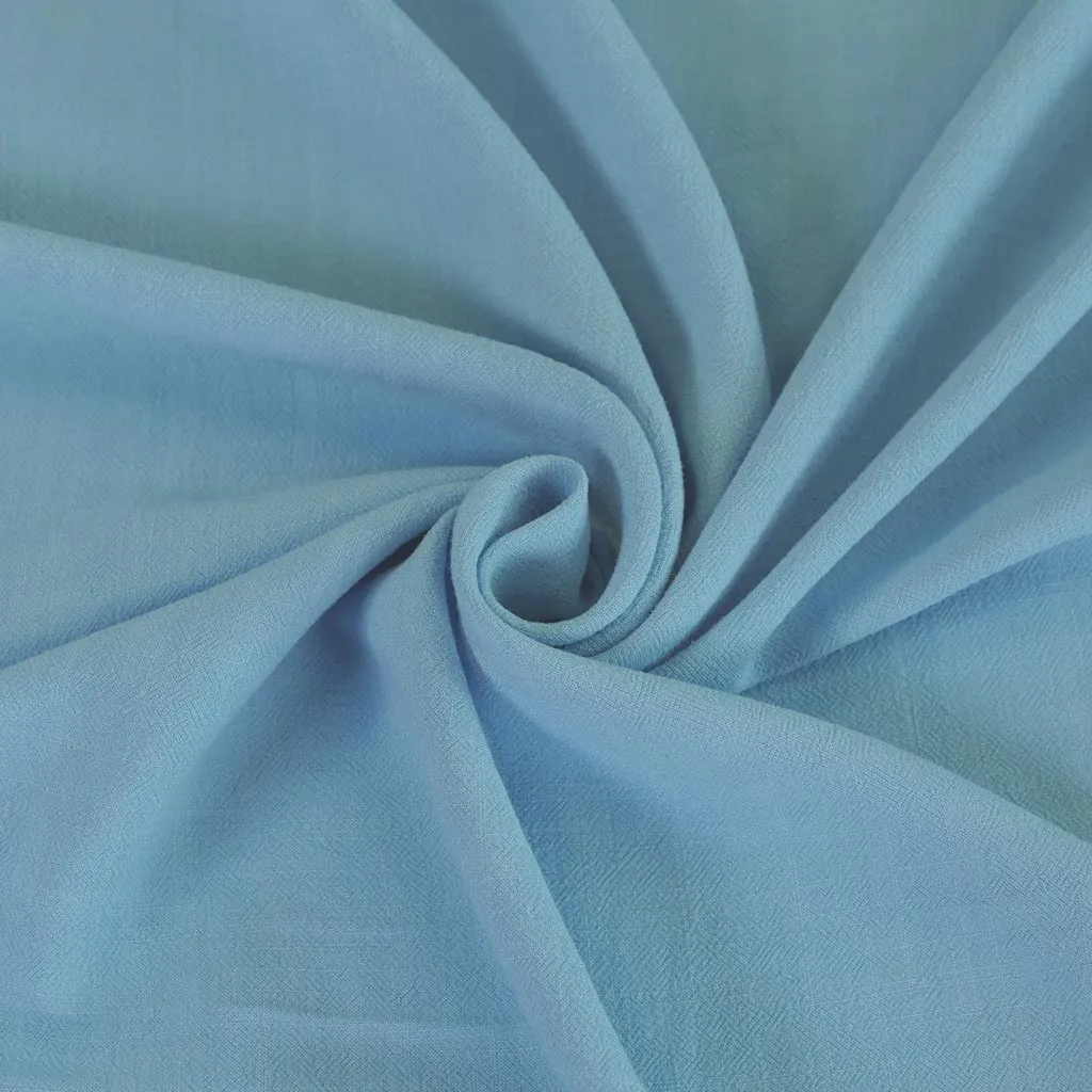 Mons - Celestial Blue Viscose Linen Woven Fabric
