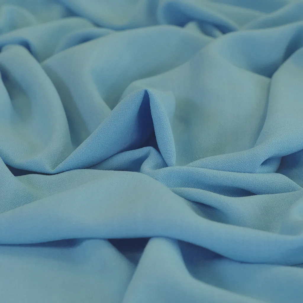 Mons - Celestial Blue Viscose Linen Woven Fabric